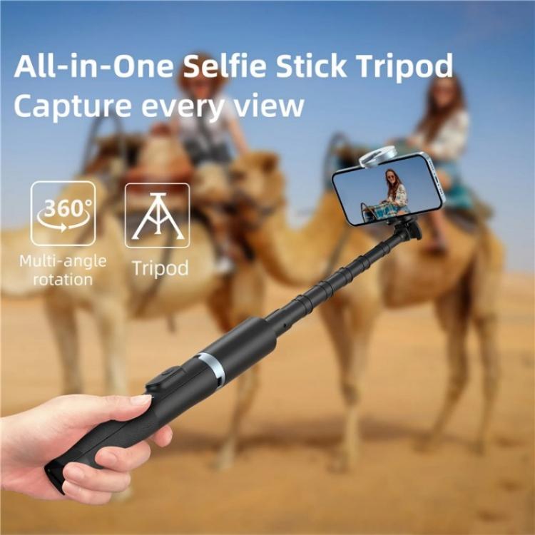JMARY KT-259 360 Degree Rotating Phone Clip Retractable Selfie Stick Tripod, KT-259