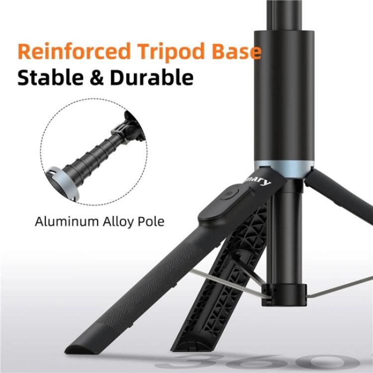 JMARY KT-259 360 Degree Rotating Phone Clip Retractable Selfie Stick Tripod, KT-259