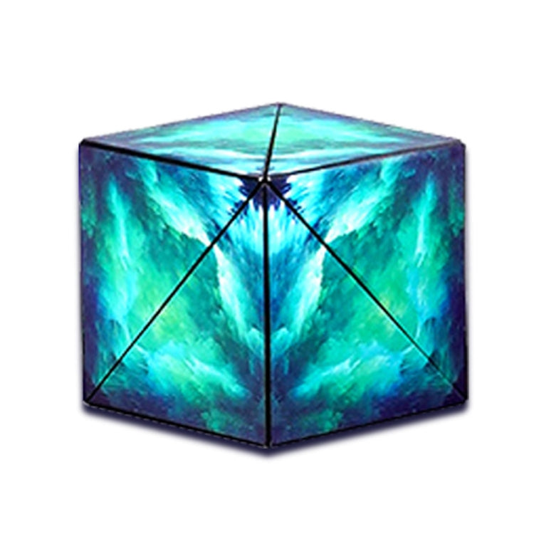 3D Variety Geometry Alien Magic Cube Magnetic Logic Thinking Children Educational Toys, Magnetic (Flame Red), Magnetic (Science Fiction Green), Magnetic (Magic Purple), Magnetic (Interstellar Blue)