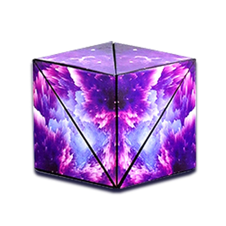 3D Variety Geometry Alien Magic Cube Magnetic Logic Thinking Children Educational Toys, Magnetic (Flame Red), Magnetic (Science Fiction Green), Magnetic (Magic Purple), Magnetic (Interstellar Blue)