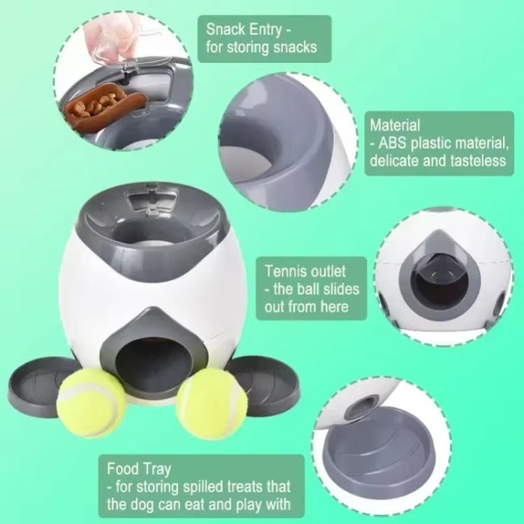 Dog Food Reward Machine Pet Training Intelligent Automatic Food Leaker with Two Balls
