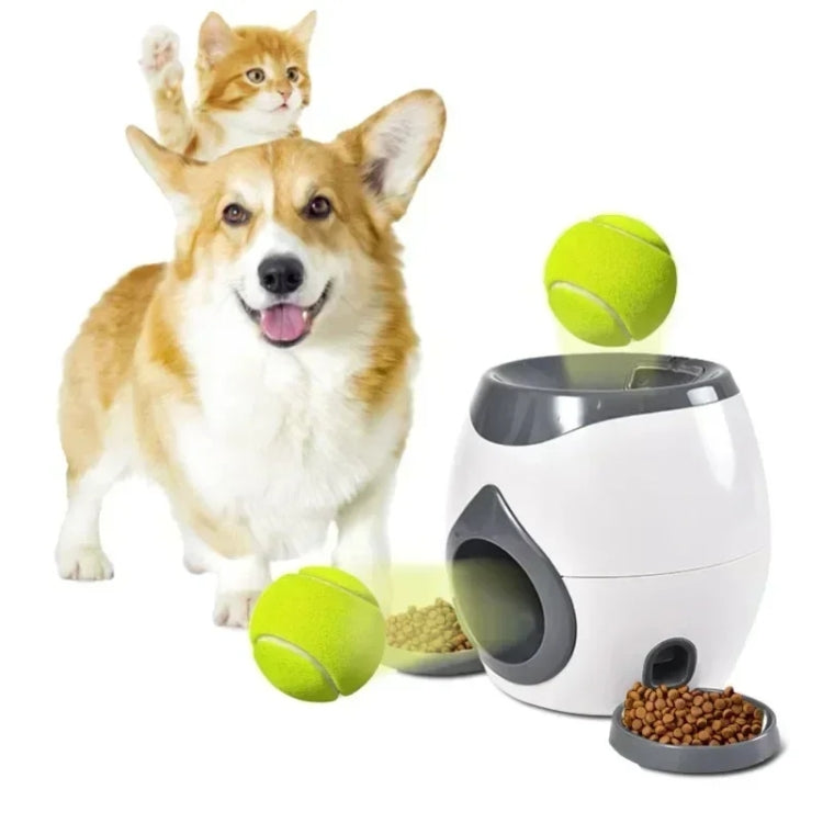 Dog Food Reward Machine Pet Training Intelligent Automatic Food Leaker with Two Balls