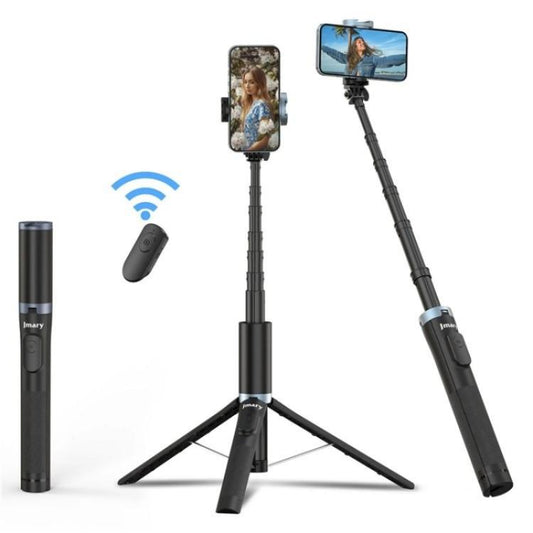 JMARY KT-259 360 Degree Rotating Phone Clip Retractable Selfie Stick Tripod, KT-259